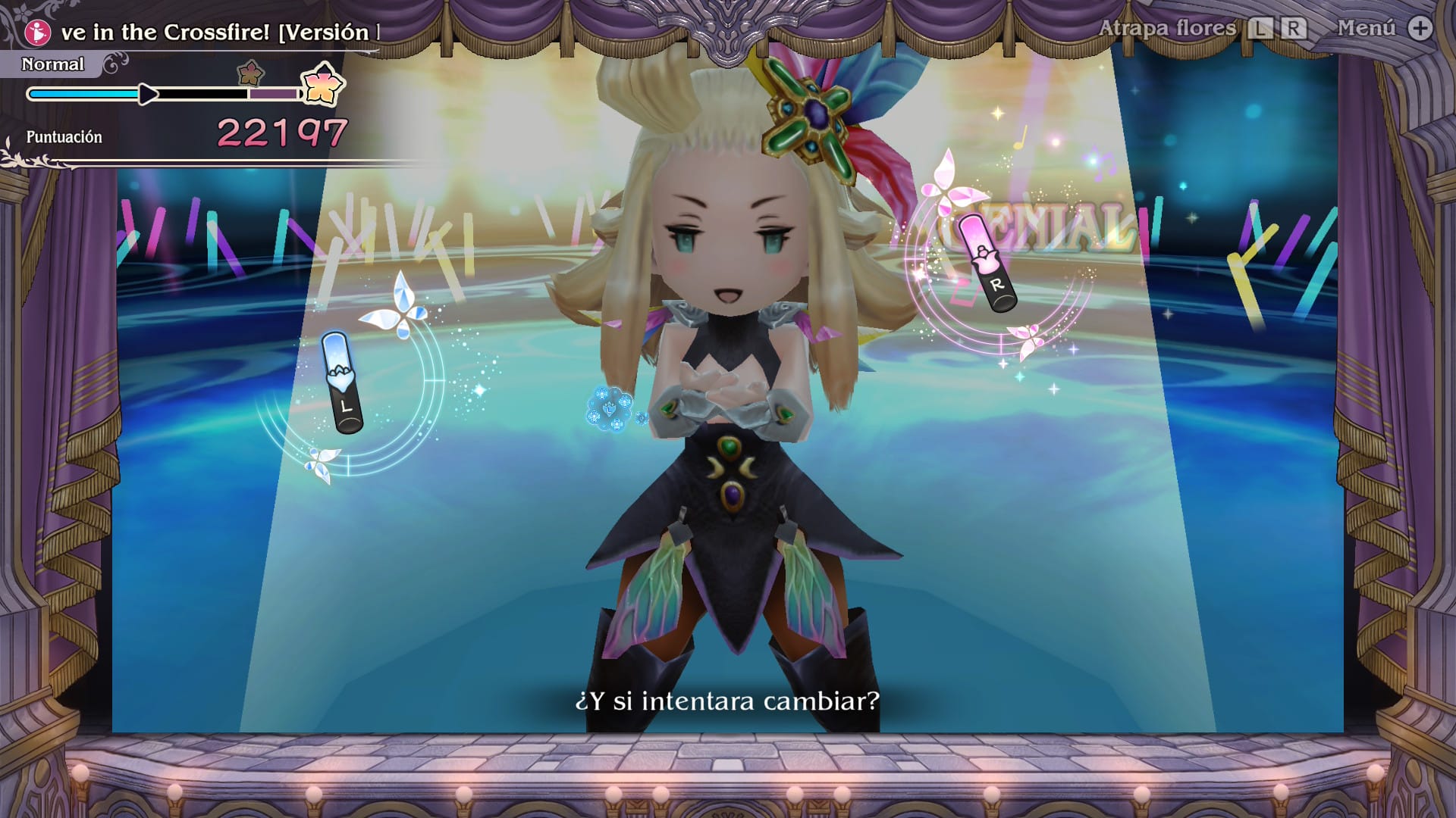 Edea perreando para la cámara con su vestido de la clase de invocador